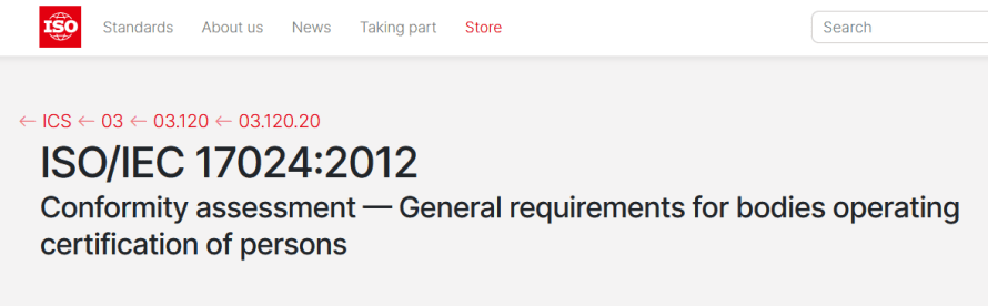 ISO/CASCO WG 30 Revision of ISO/IEC 17024 – IAF Outlook